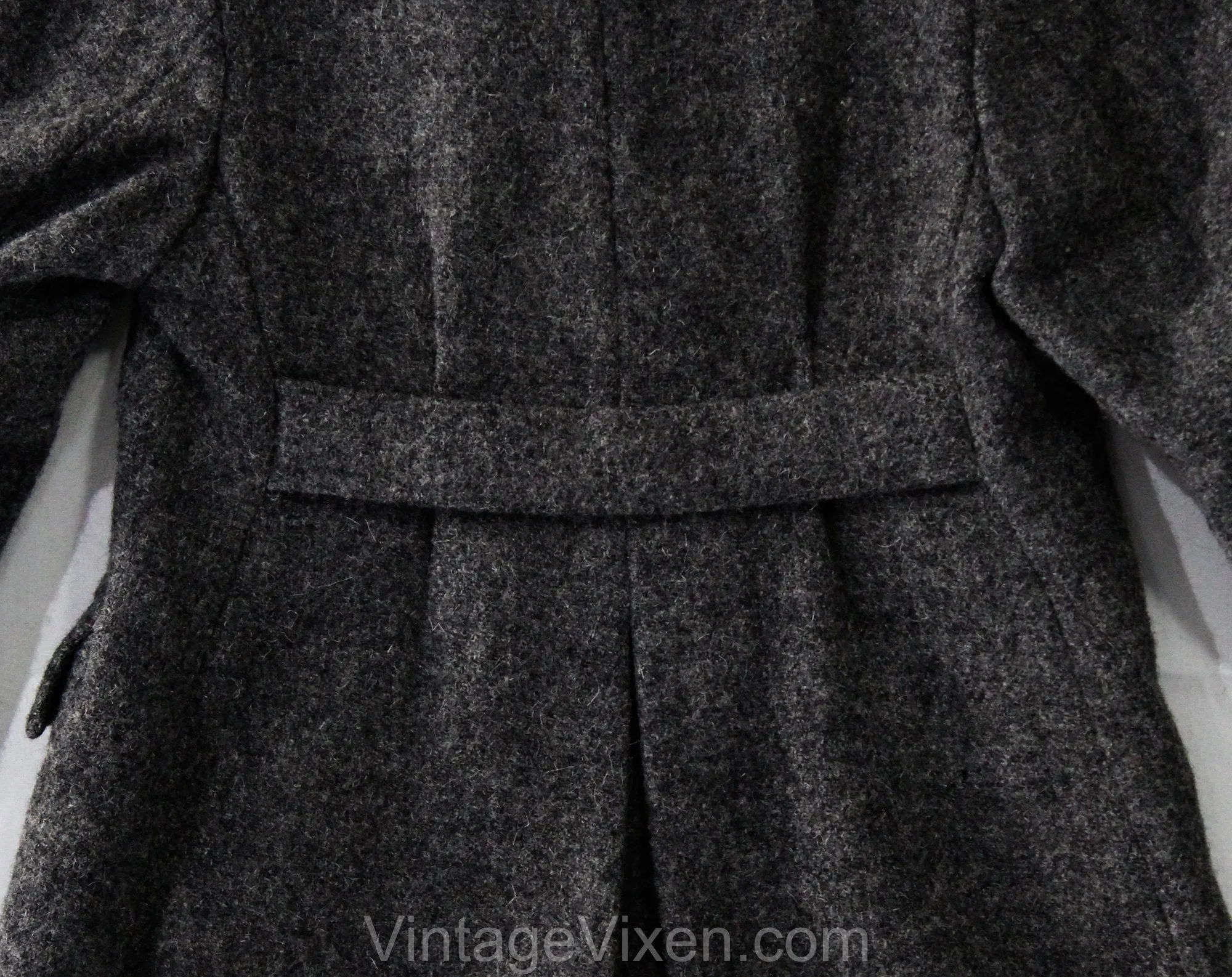 1950s Boy's Wool Coat - Child Size 6 Gray Harris Tweed Overcoat - 50s London Children's Shop - Fall Winter Classic Little Gent - Chest 29