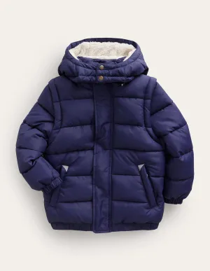 2-in-1 Padded Coat-French Navy