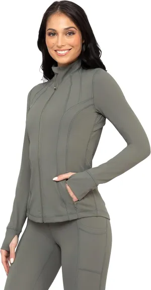 90 Degree By Reflex Womens Lightweight, Full Zip Running Track Jacket