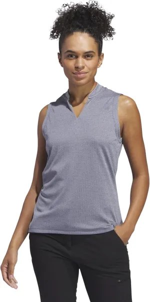 adidas Women's Ultimate365 Textured Sleeveless Polo Shirt