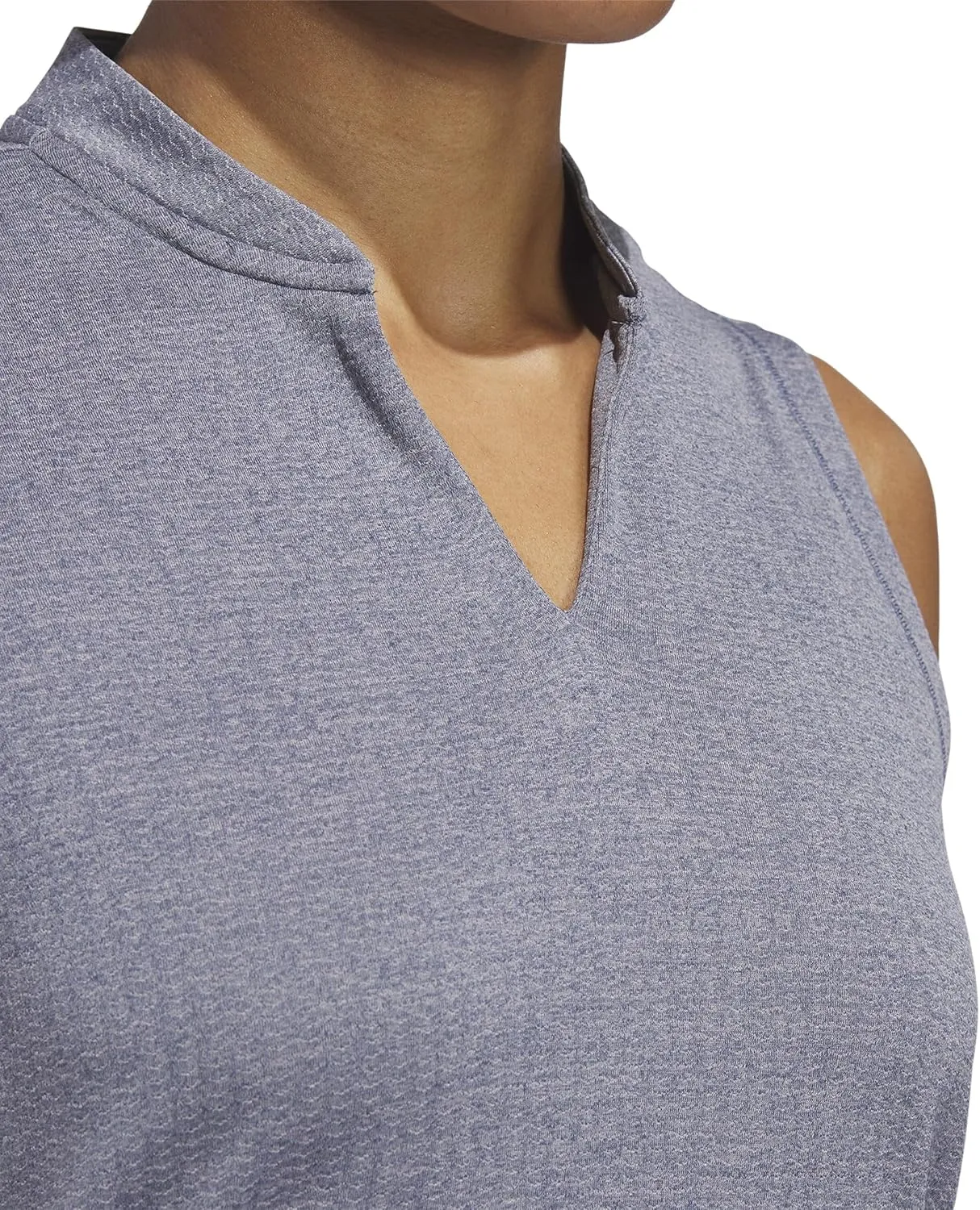 adidas Women's Ultimate365 Textured Sleeveless Polo Shirt
