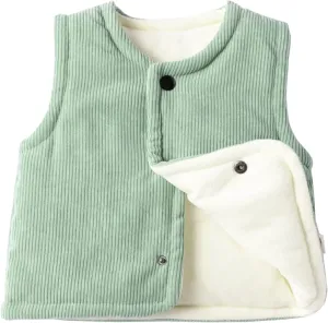 Baby Toddler Cotton Vests Infant Sleeveless Padded Waistcoat Winter Warm Outwear