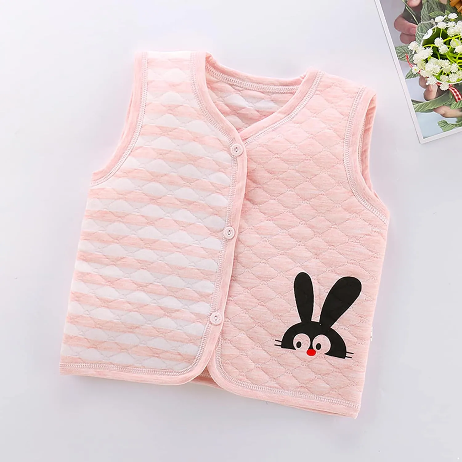 Baby Toddler Cotton Vests Infant Sleeveless Padded Waistcoat Winter Warm Outwear