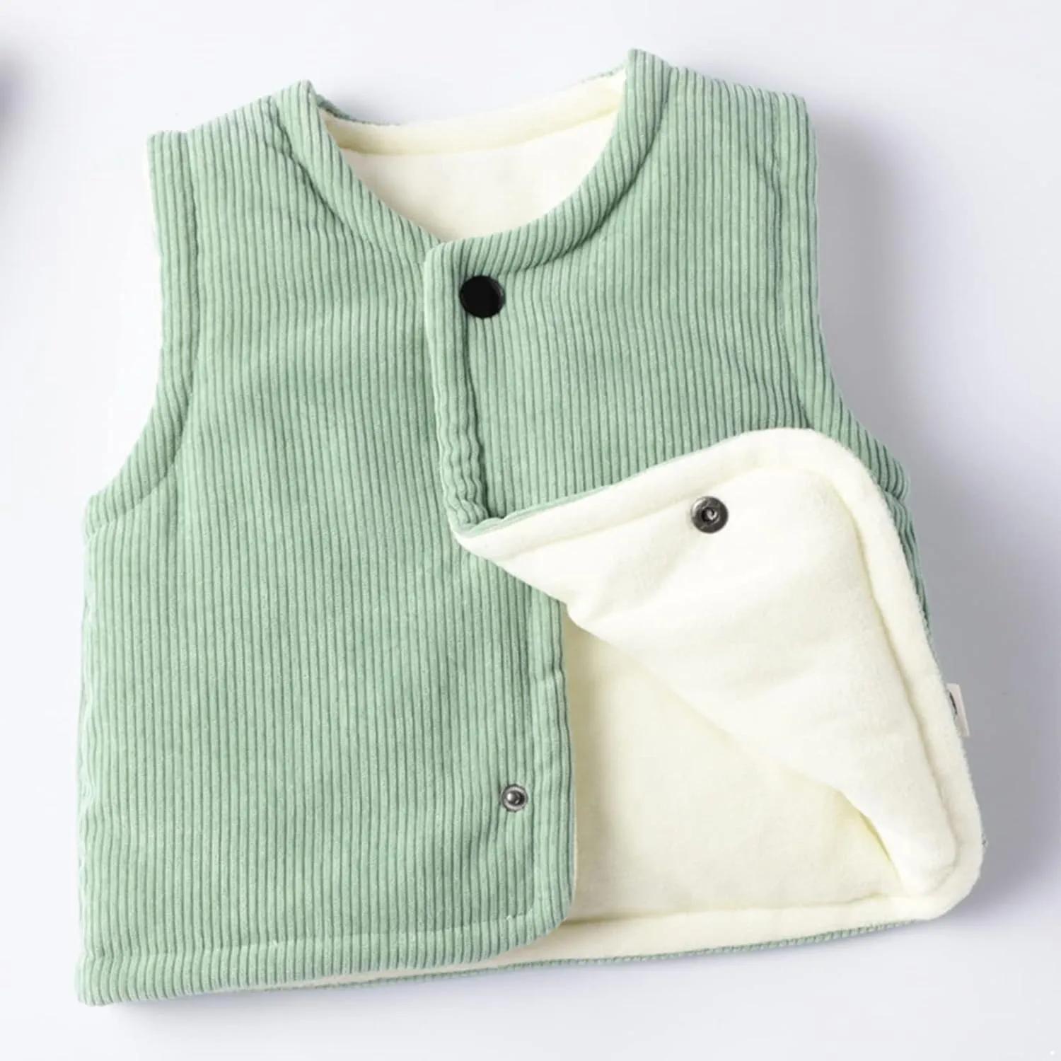 Baby Toddler Cotton Vests Infant Sleeveless Padded Waistcoat Winter Warm Outwear