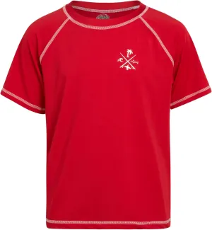 Boys Swim Shirt - Quick Dry Sun Protection Short Sleeve Rash Guard for Boys Surf Youth Kids Swimwear (Sizes: 5-18)
