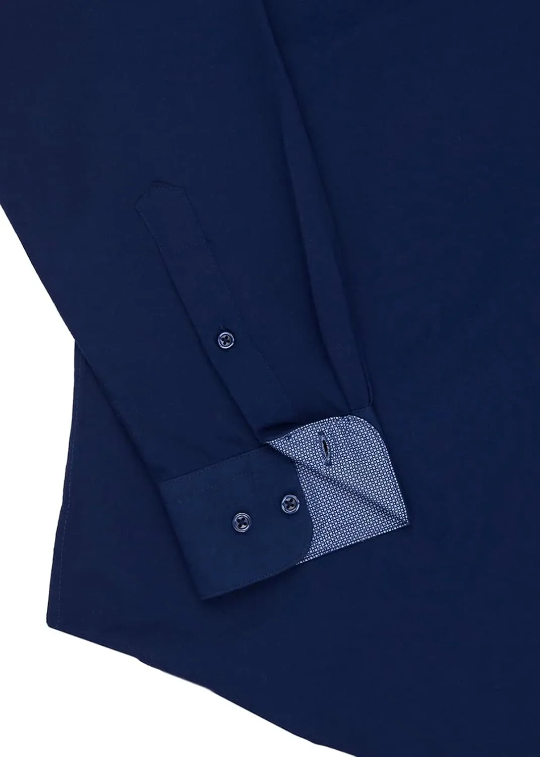 Calabrum Mens Long Sleeve Wrinkle Free Performance Dress Shirt