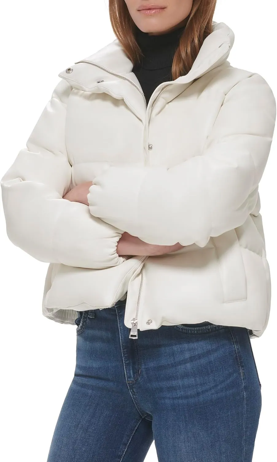 Calvin Klein Women's Cropped Puffer Jacket