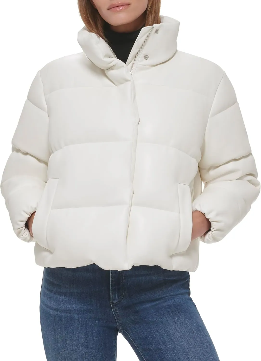 Calvin Klein Women's Cropped Puffer Jacket
