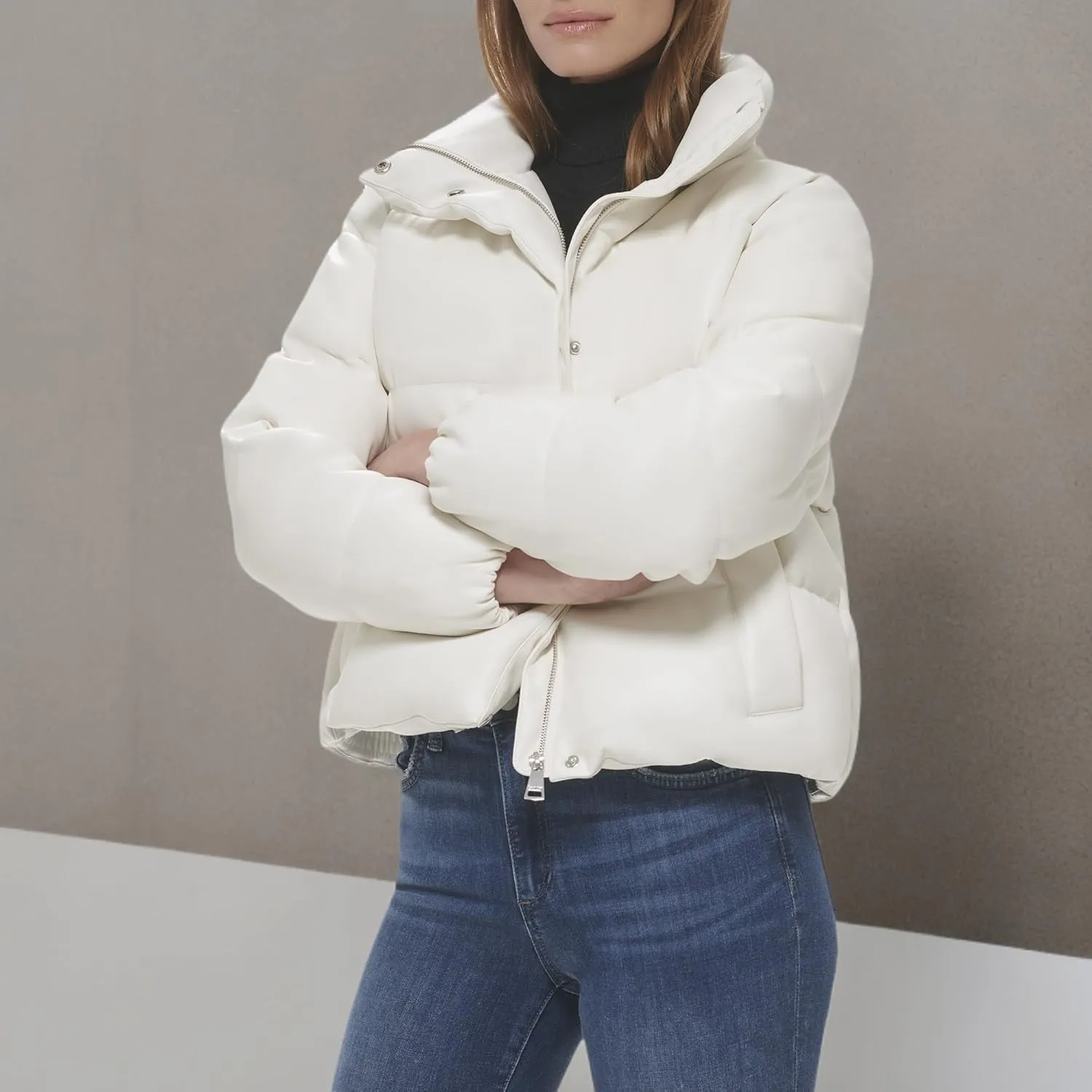 Calvin Klein Women's Cropped Puffer Jacket