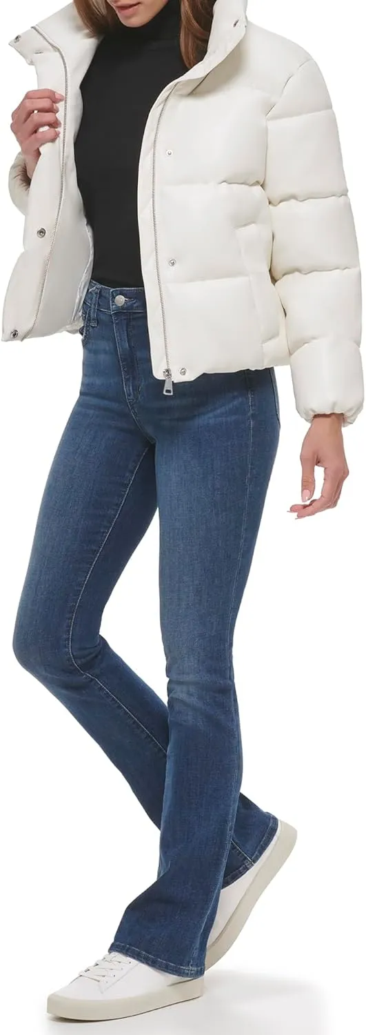 Calvin Klein Women's Cropped Puffer Jacket