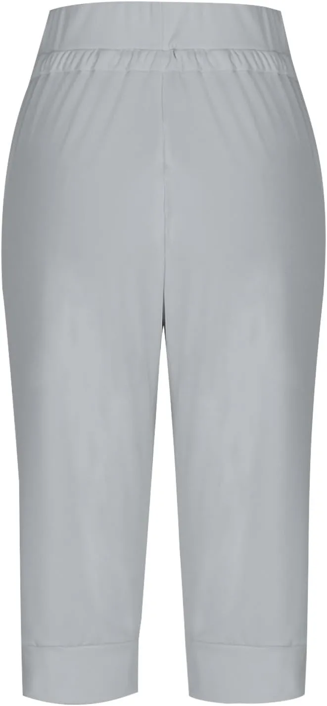 Capri Pants for Women Plus Size Capris Sweatpants for Women Summer Lightweight Stretchy Capri Joggers with Pockets
