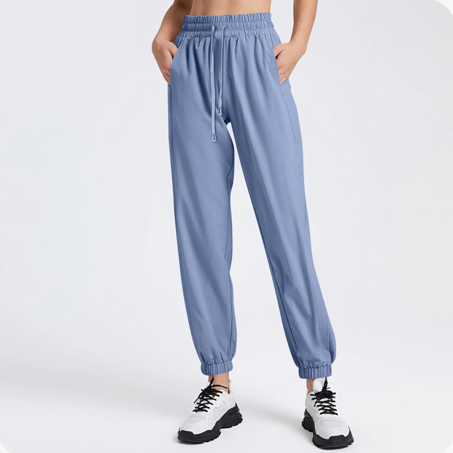 Cargo Pants Women Linen, Straight Leg Yoga Pants for Women High Waisted Trousers Palazzo Dressy Straight Leg