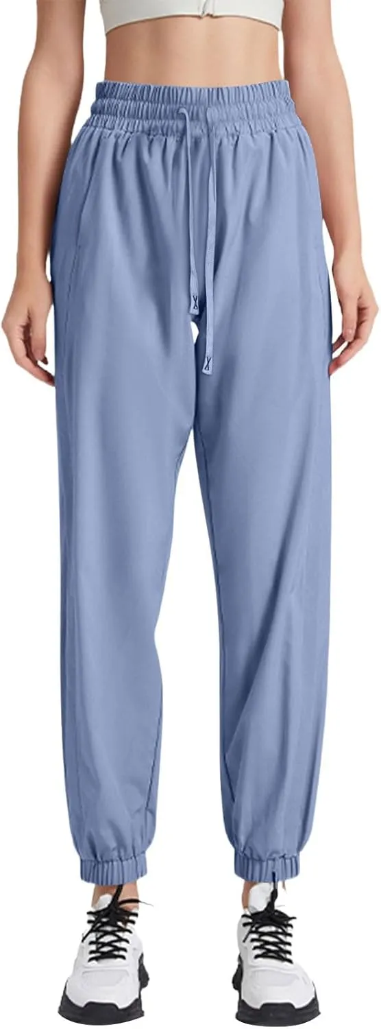 Cargo Pants Women Linen, Straight Leg Yoga Pants for Women High Waisted Trousers Palazzo Dressy Straight Leg