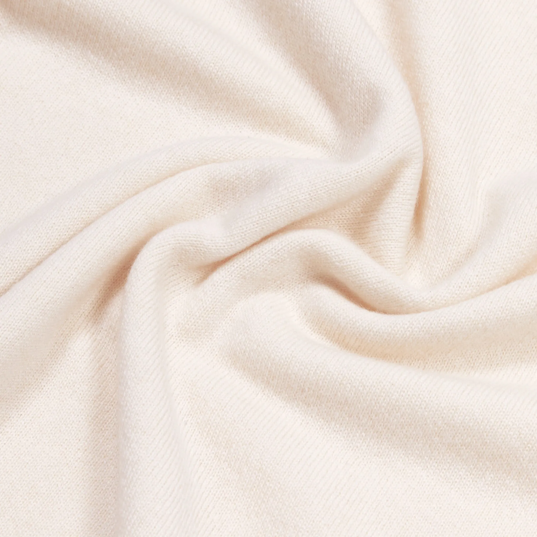 Cashmere polo shirt in cream