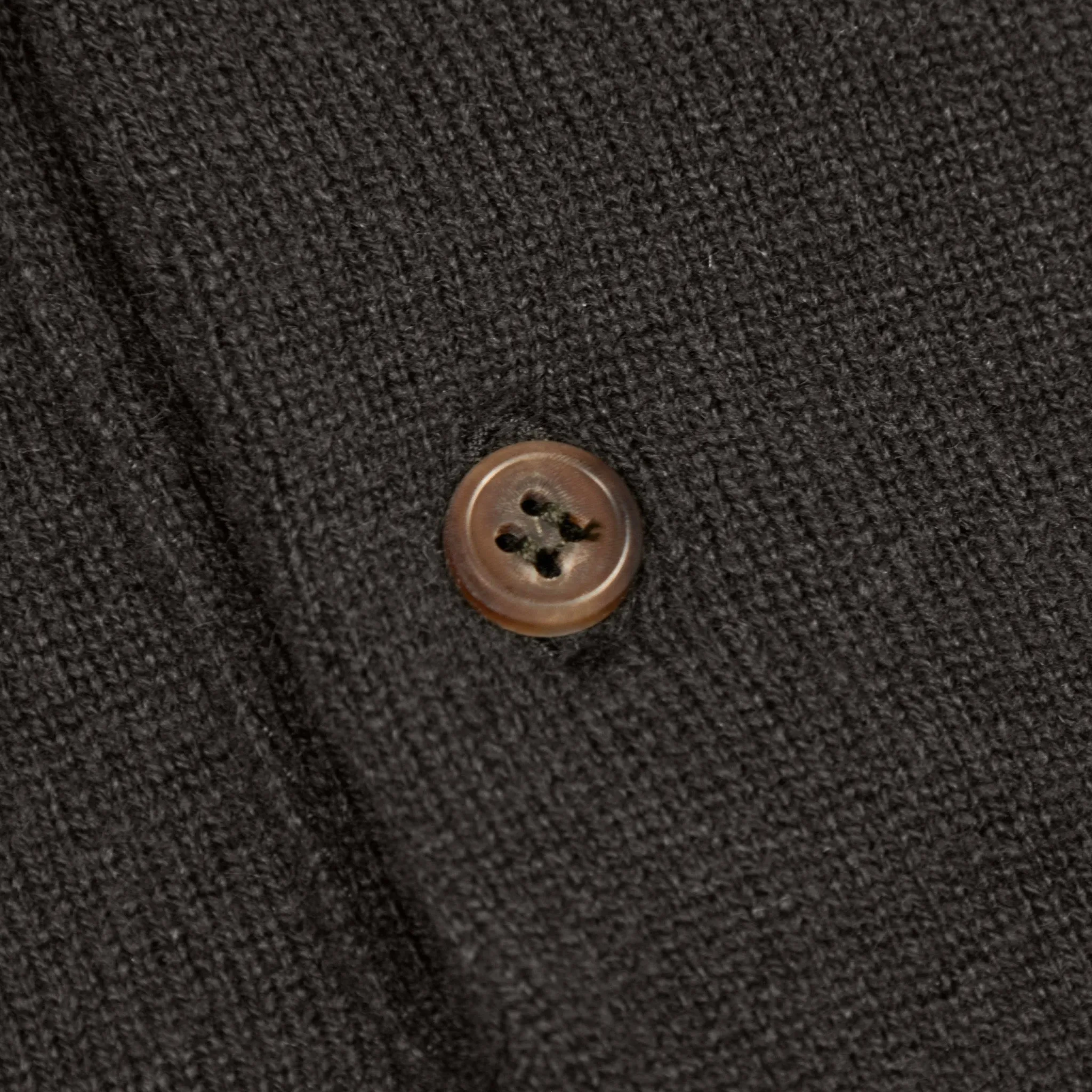 Cashmere polo shirt in dark olive