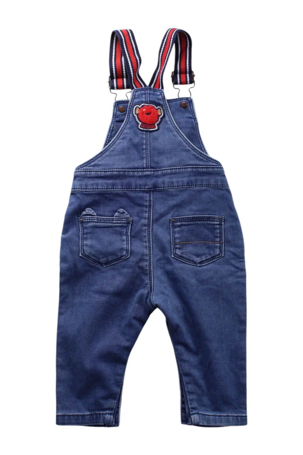 Catimini Embroidered Long Overalls 6-12M