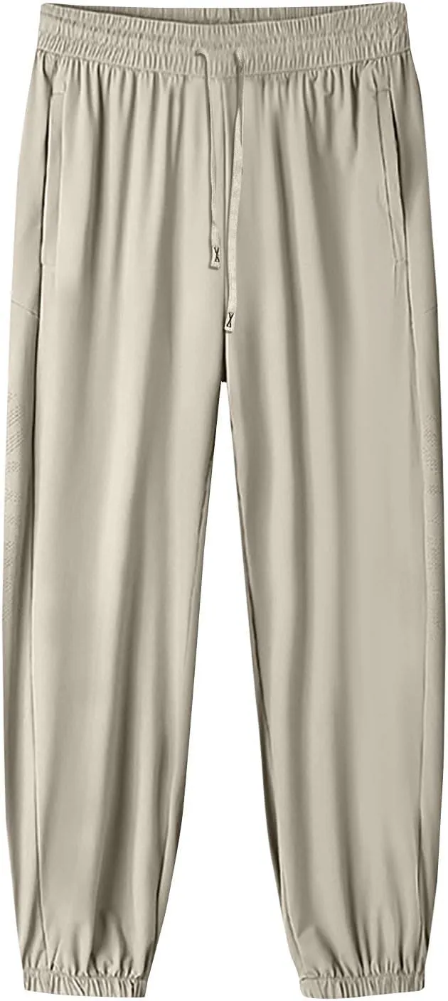 Cotton Linen Womens Sweatpants,Women's Pants Wide Leg Flowy Trousers with Pockets High Waisted Business Casual