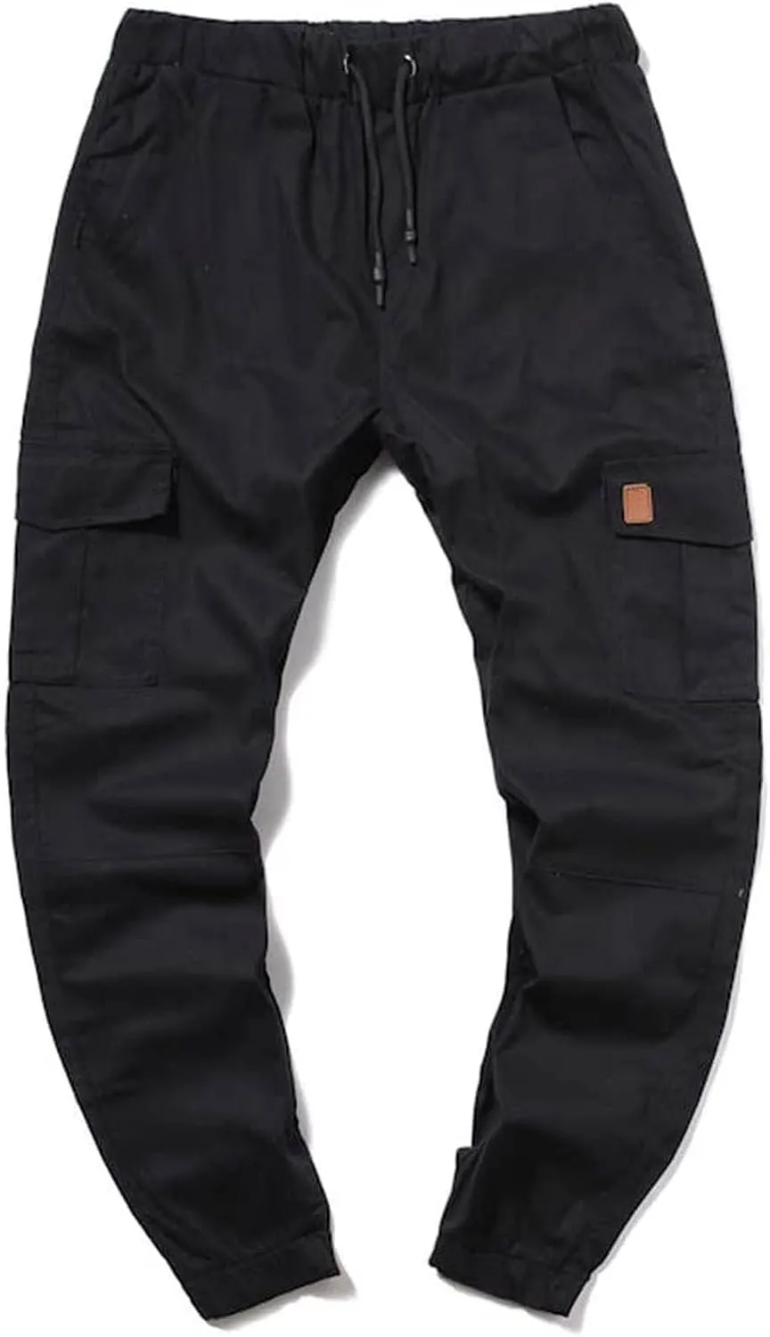 Ctreela Fashion Slim Fit Jogger for Men Hip Hop Urban Track Pants Athletic Low Rise Chino Pants Gym Training Workout Pants