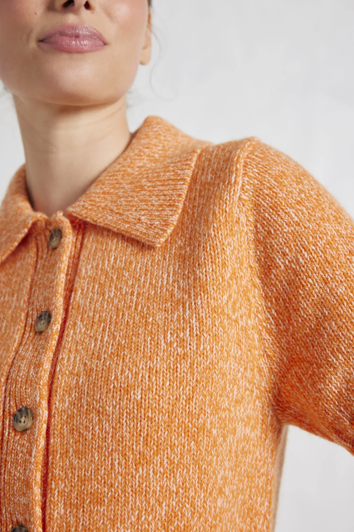 Dana Top in Tangerine Marle