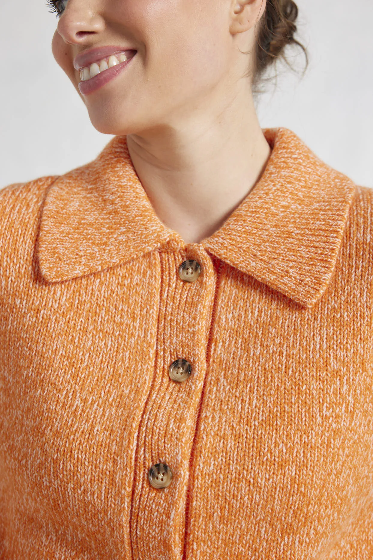 Dana Top in Tangerine Marle