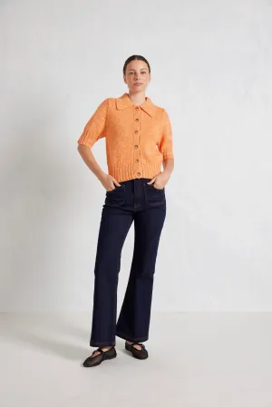 Dana Top in Tangerine Marle