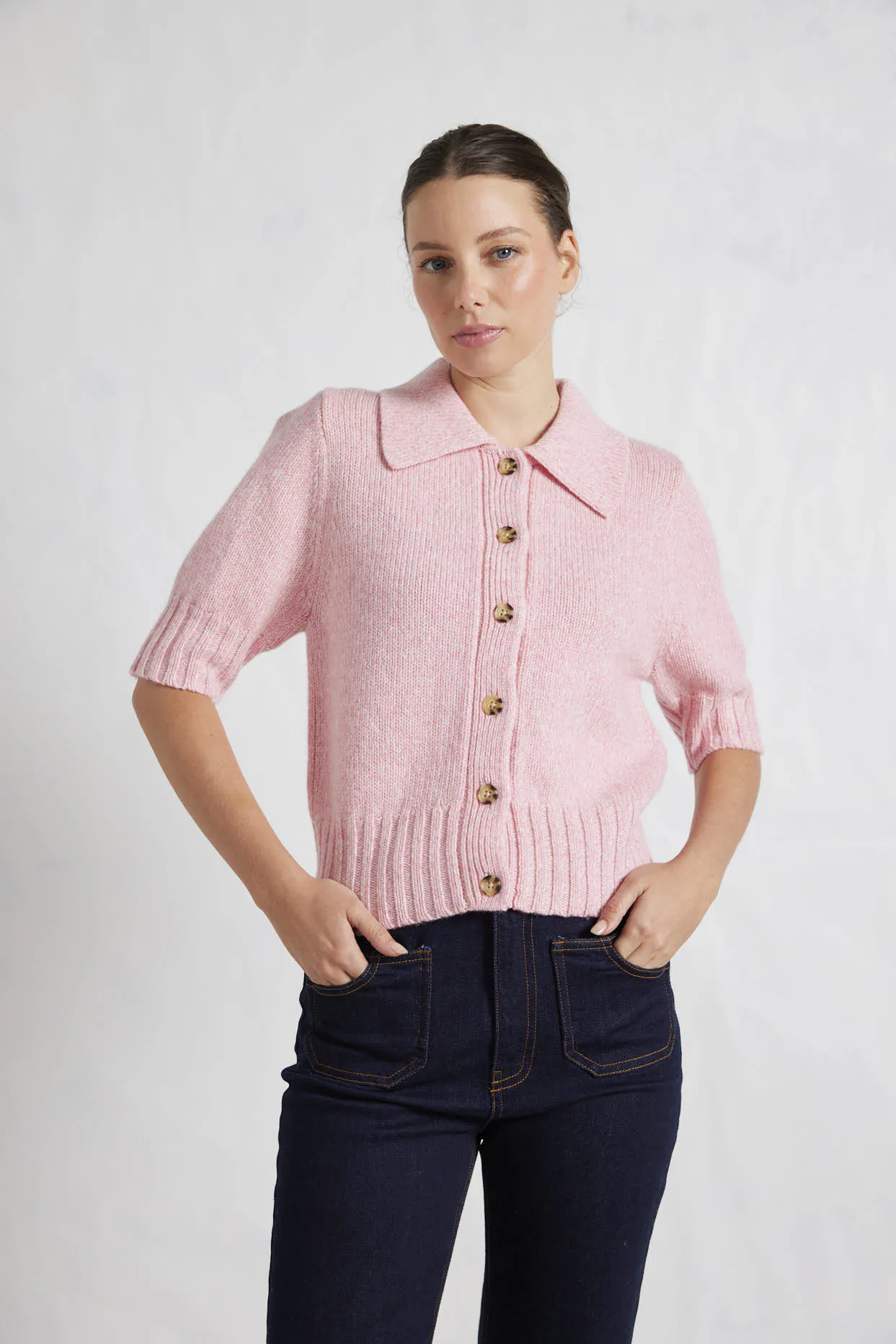 Dana Top in Tickled Pink Marle