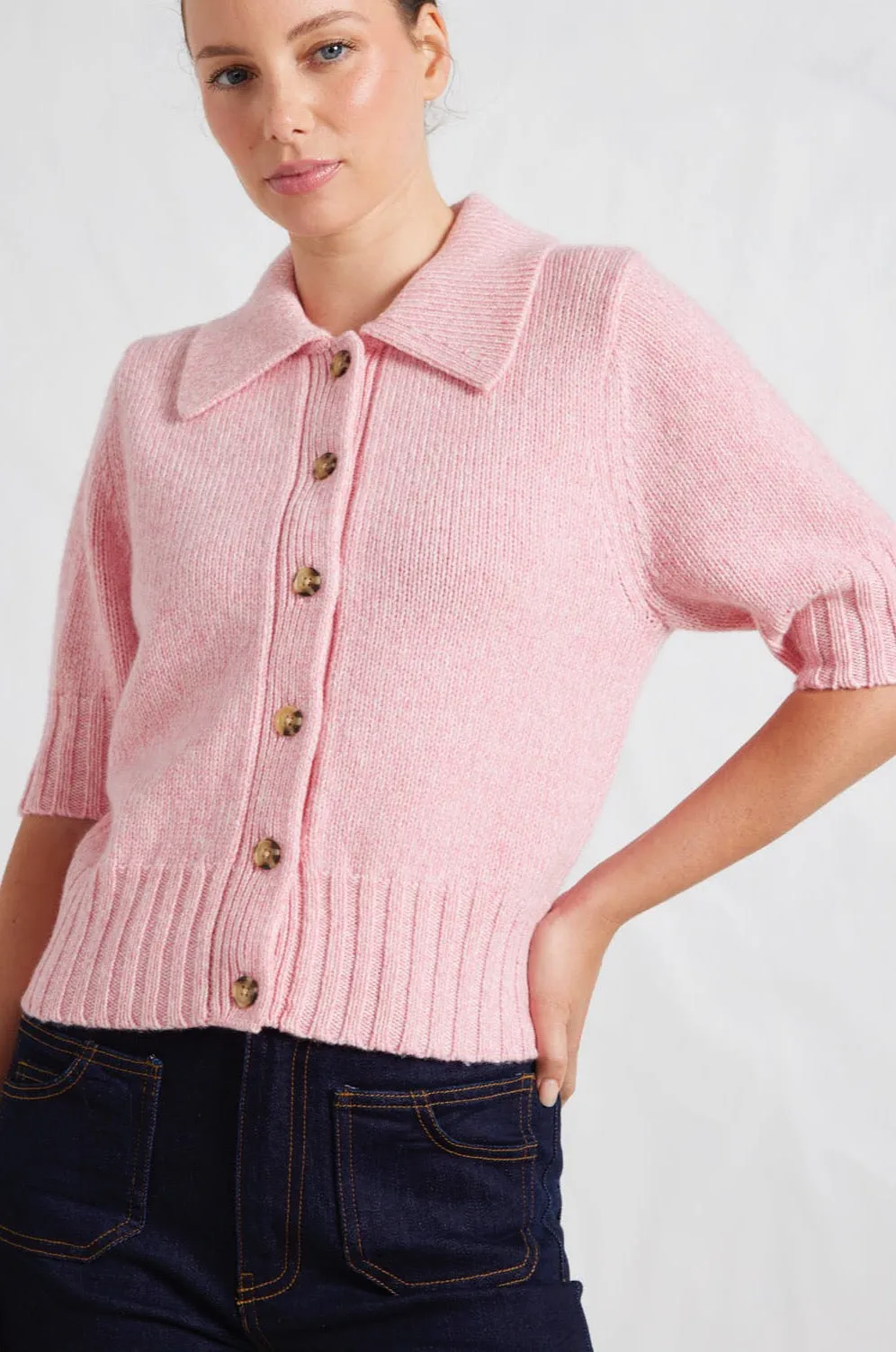 Dana Top in Tickled Pink Marle