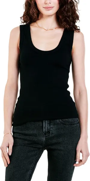 DEAR JOHN Paula Scoop Neck Sleeveless Women's Tank Top Fitted Knit