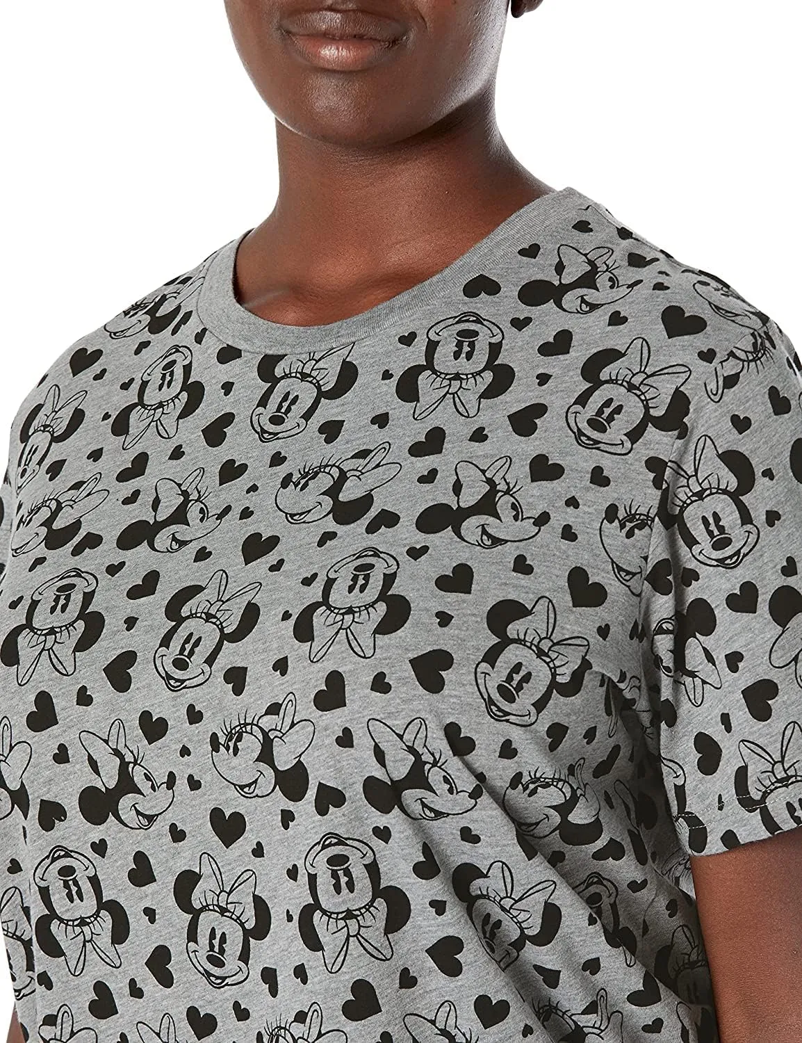 Disney Womens Plus Size T-Shirt Minnie Mouse Print