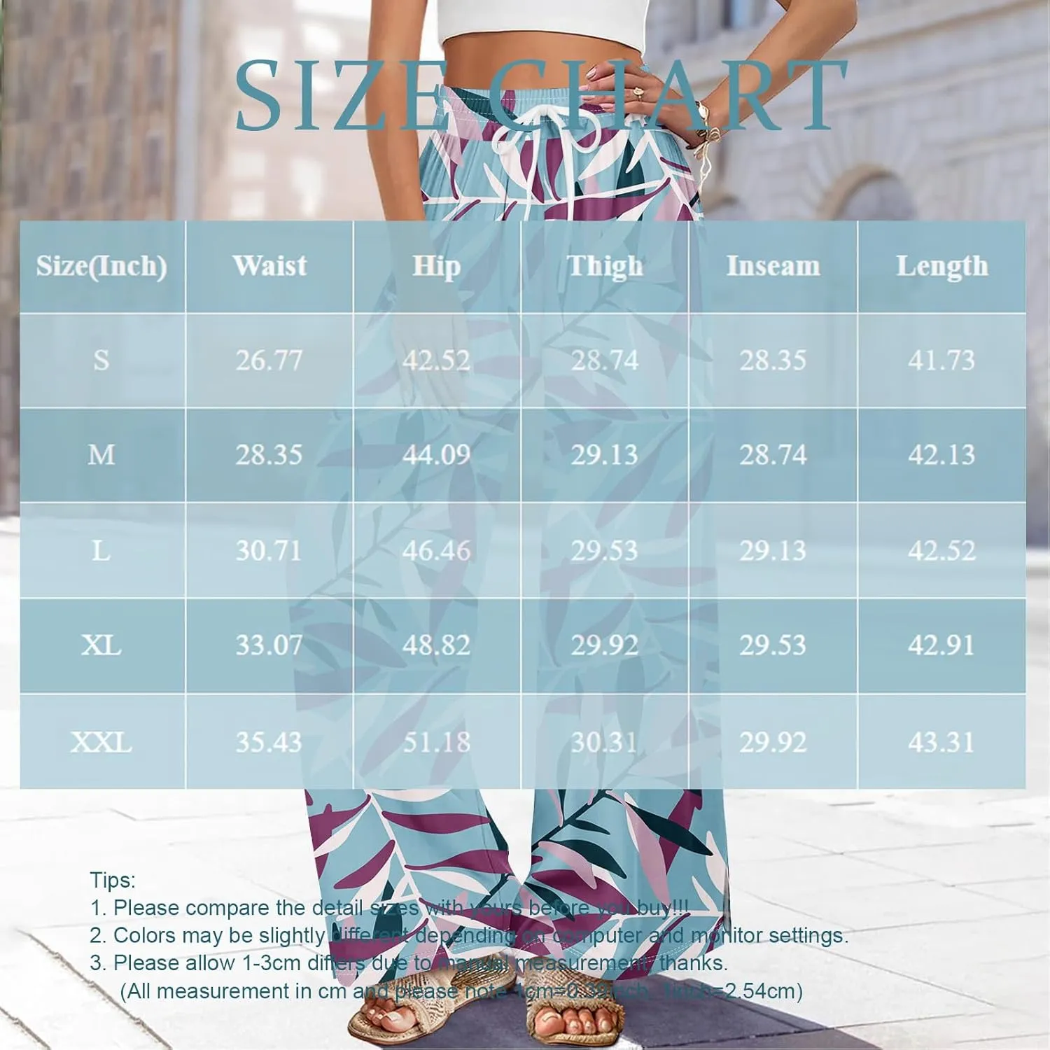 Dress Pants Women Petite High Waisted Wide Leg Summer Beach Vacation Women's Pants Boho Lounge Casual Palazzo Trousers