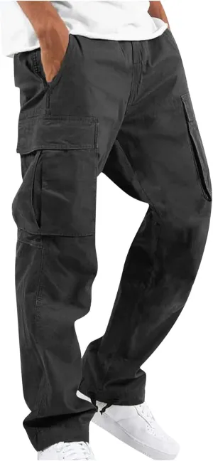 DuDubaby Men's Sports Casual Jogging Trousers Lightweight Hiking Work Pants Outdoor Pant