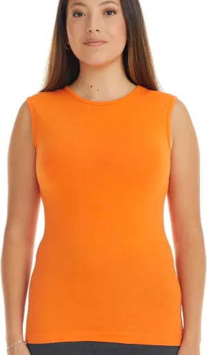 ESTEEZ Women's Tank Top Base Layering Camisole Fitted Sleeveless T-Shirt