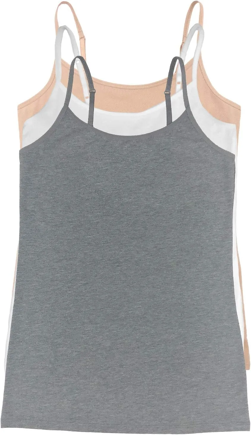 Felina Womens Cotton Modal Camisole, Adjustable Cotton Tank Top 3-Pack