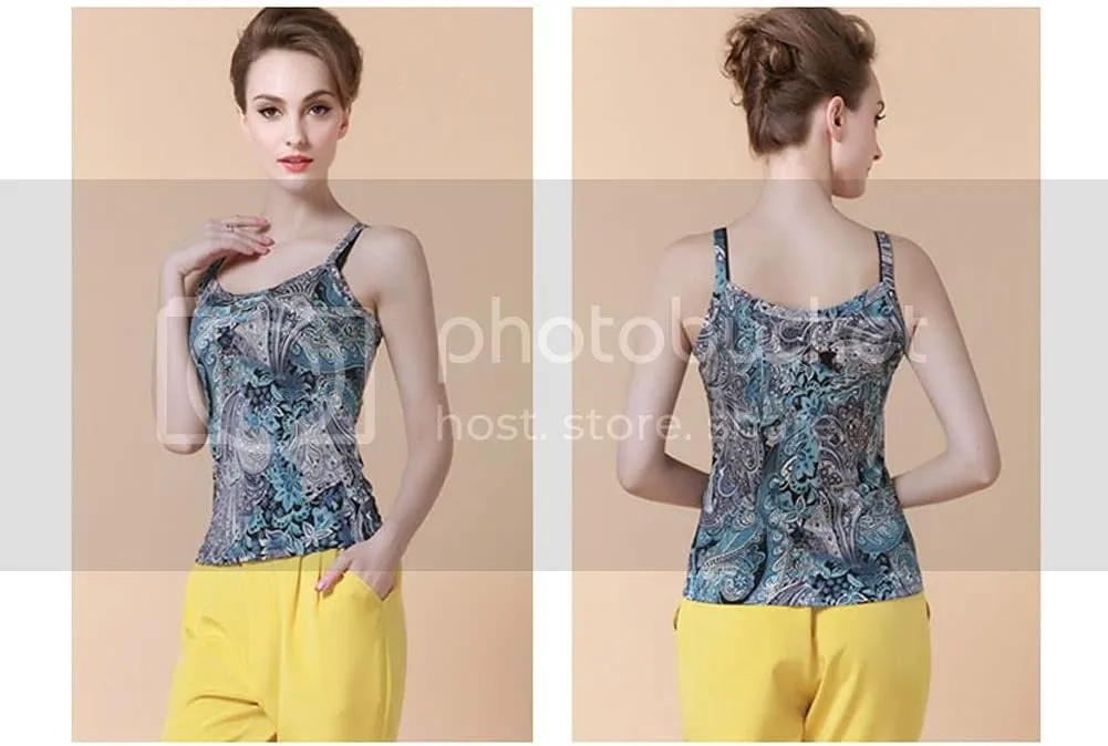 Forever Angel Women's Basic Solid 100% Silk Camisole Cami Tank Top