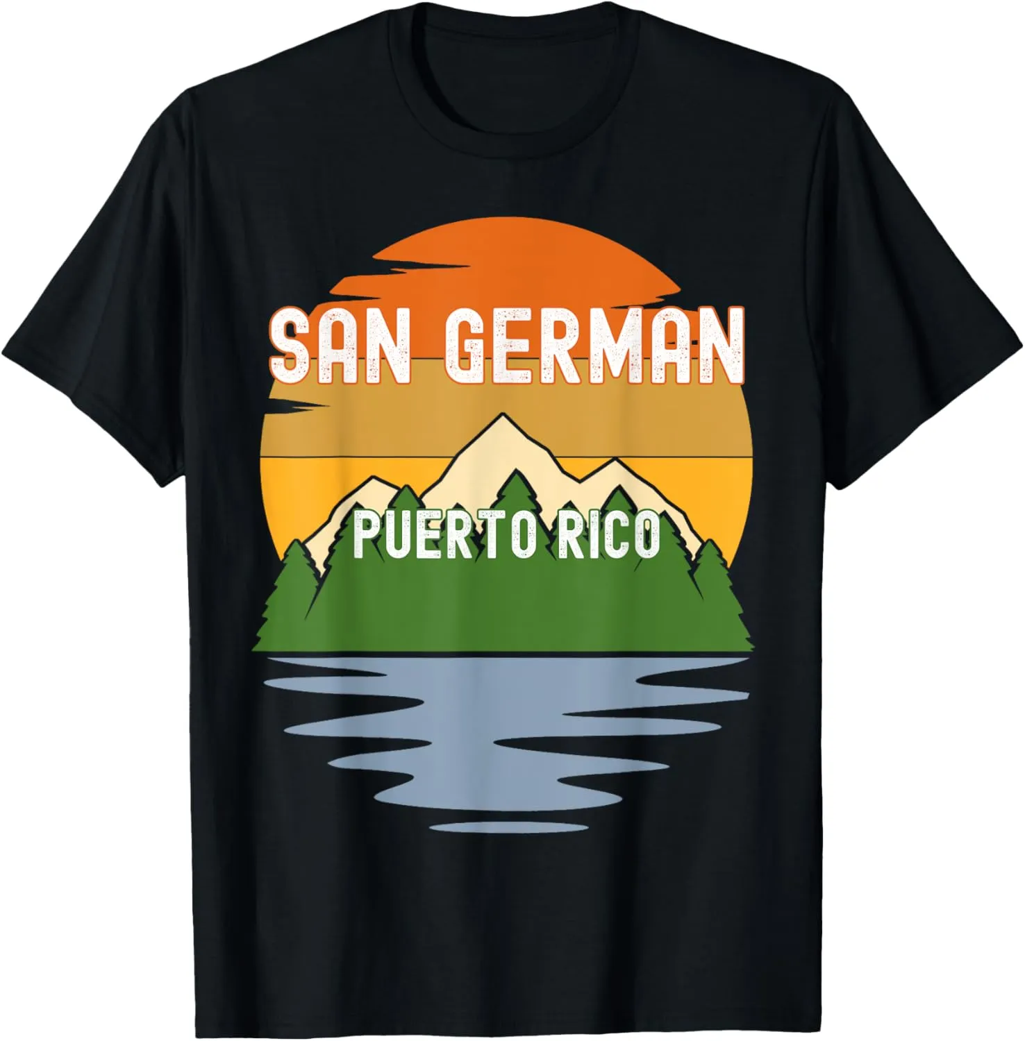 From San German Puerto Rico Vintage Sunset T-Shirt