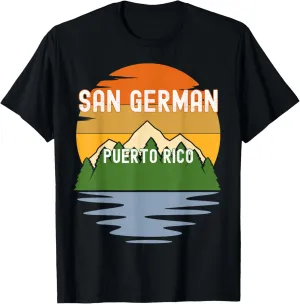 From San German Puerto Rico Vintage Sunset T-Shirt