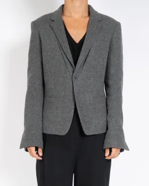 FW16 Sabatier Wool Grey Blazer Sample