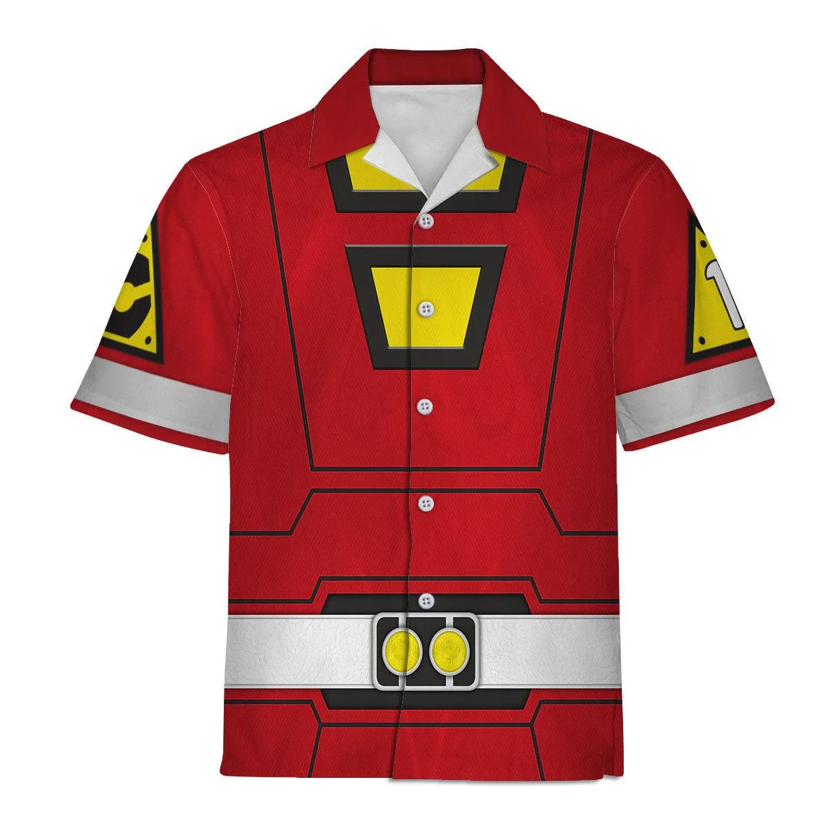 Gearhomie Red Power Rangers Turbo Hoodies Sweatshirt T-shirt Hawaiian Tracksuit