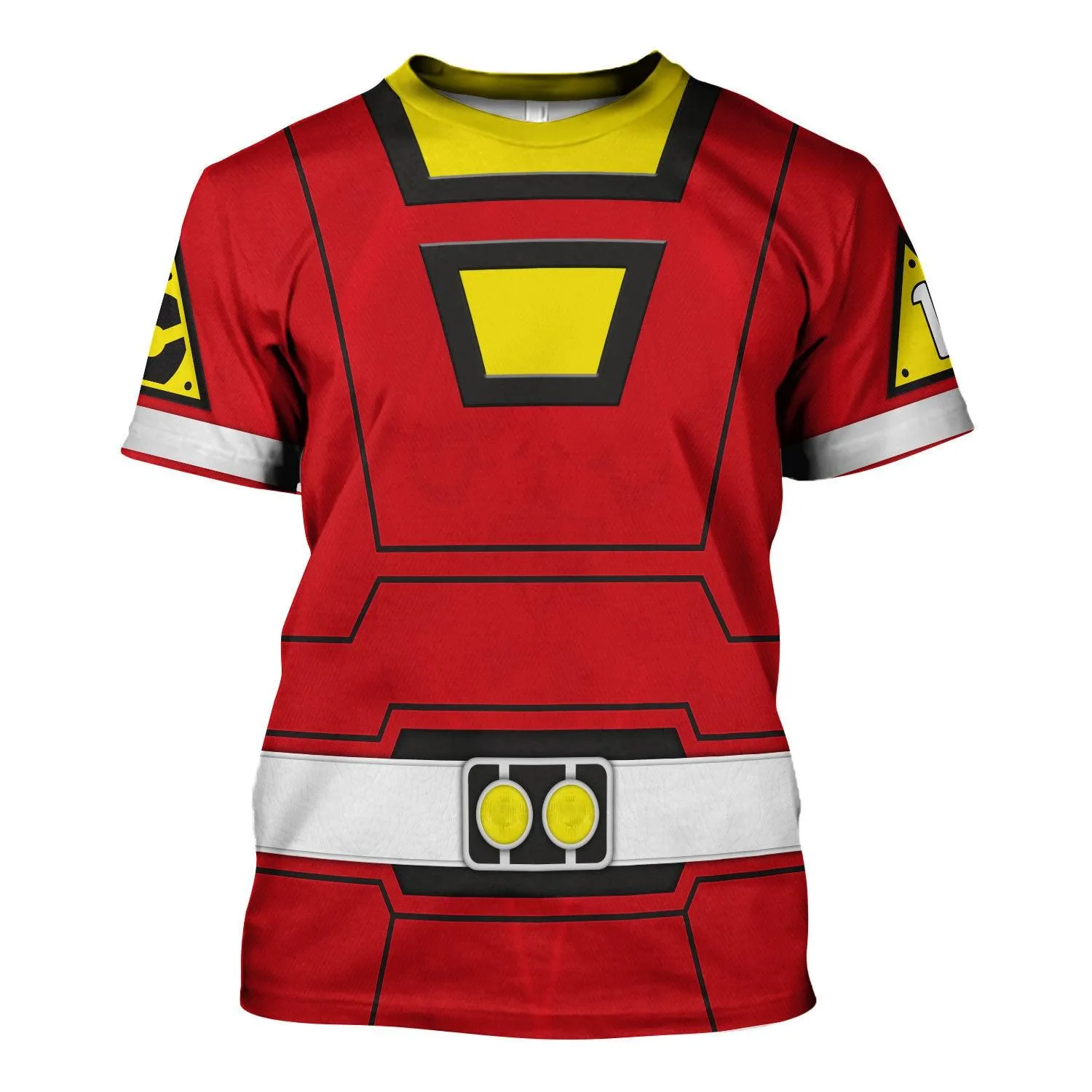 Gearhomie Red Power Rangers Turbo Hoodies Sweatshirt T-shirt Hawaiian Tracksuit