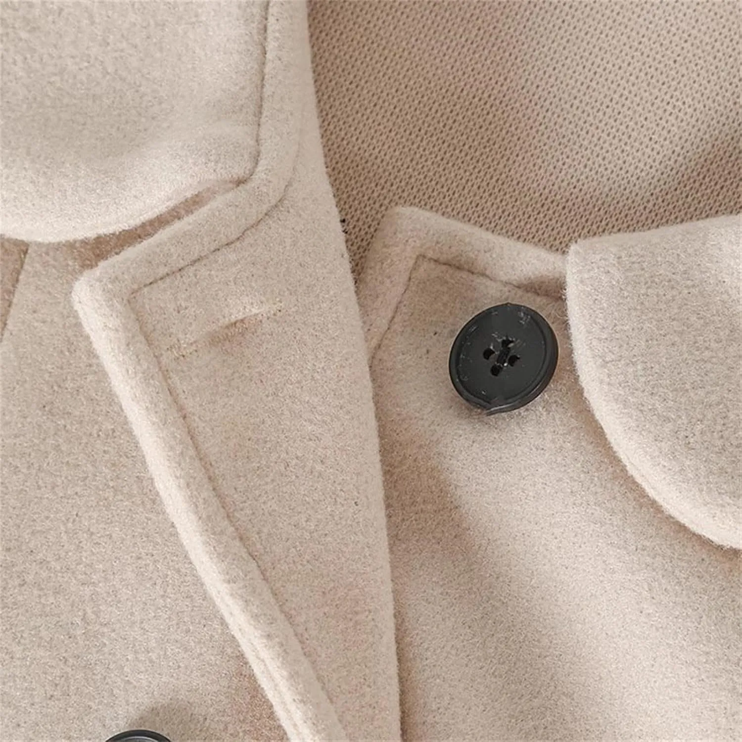 Girls Dress Coat Kids Winter Warm Jacket Long Sleeve Button Trench Coat Pocket Long Peacoat Outerwear Jackets For Girls
