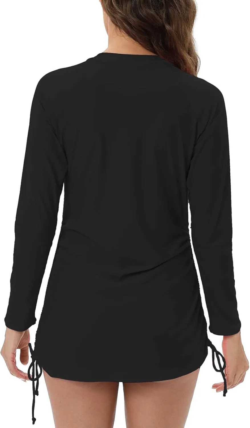 Halcurt Women's Long Sleeve Swim Shirt UPF 50  Rash Guard Top