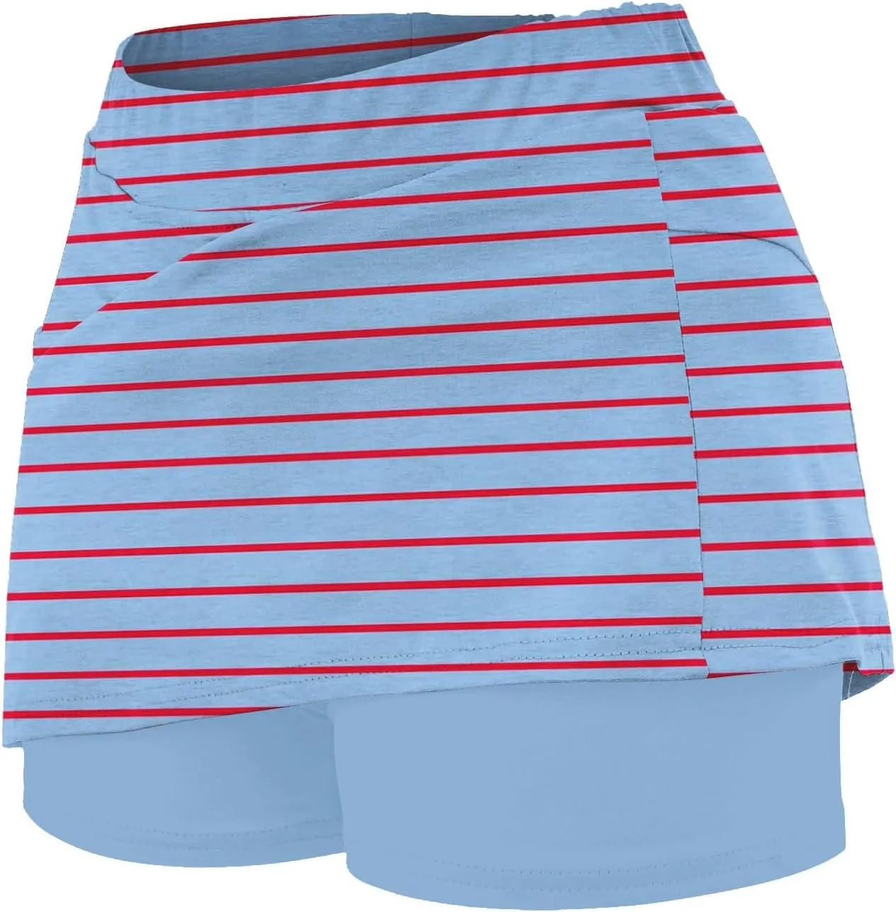 High Waisted Golf Skirts for Woman Casual Workout Tennis Mini Skirt Side Pockets Solid Summer Athletic Running Shorts Skorts