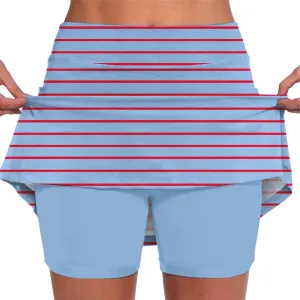 High Waisted Golf Skirts for Woman Casual Workout Tennis Mini Skirt Side Pockets Solid Summer Athletic Running Shorts Skorts