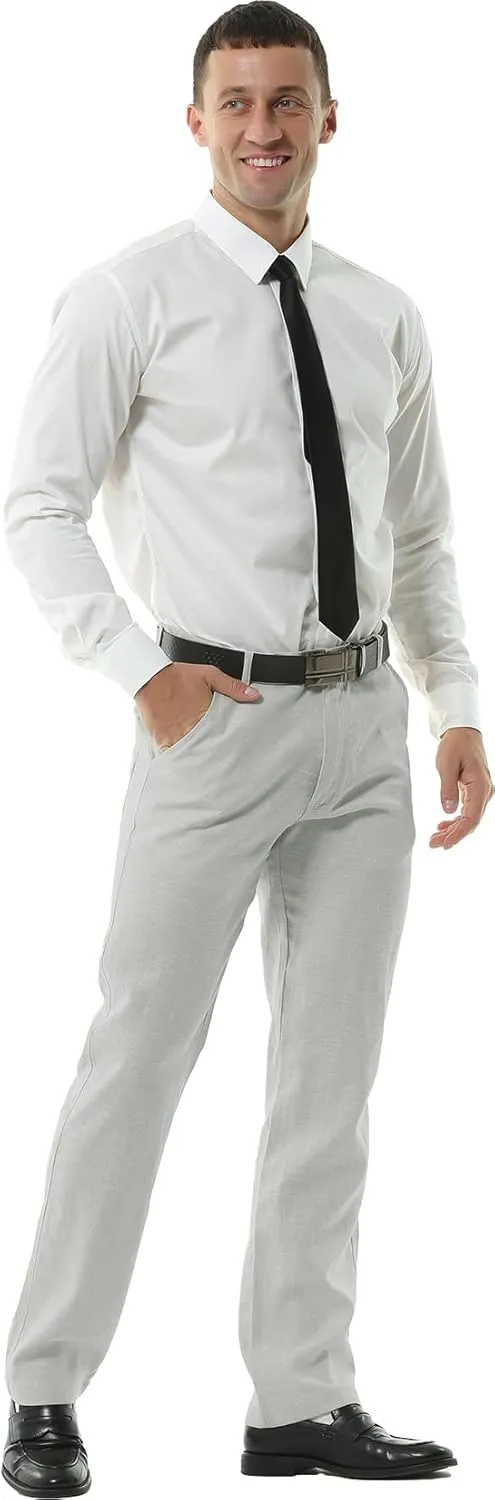 Hoerev Mens Summer Linen Casual Trousers, Casual Pants - Stylish Comfort for Every Occasion