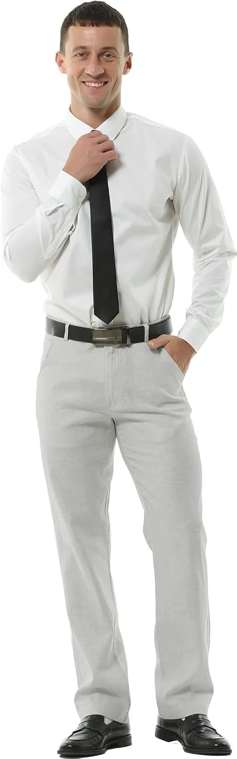 Hoerev Mens Summer Linen Casual Trousers, Casual Pants - Stylish Comfort for Every Occasion