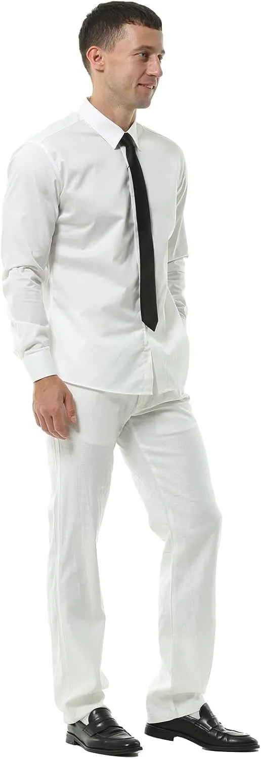 Hoerev Mens Summer Linen Casual Trousers, Casual Pants - Stylish Comfort for Every Occasion