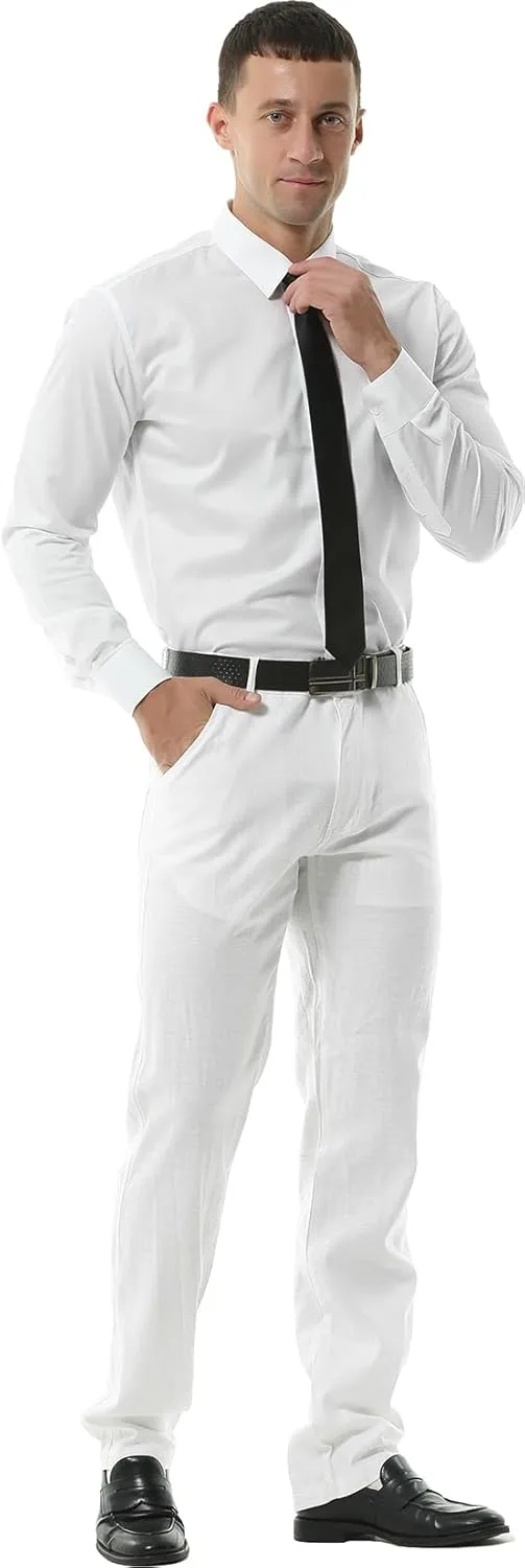 Hoerev Mens Summer Linen Casual Trousers, Casual Pants - Stylish Comfort for Every Occasion