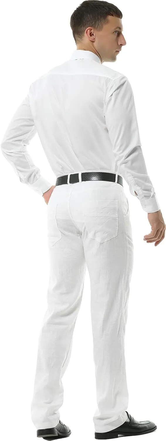 Hoerev Mens Summer Linen Casual Trousers, Casual Pants - Stylish Comfort for Every Occasion