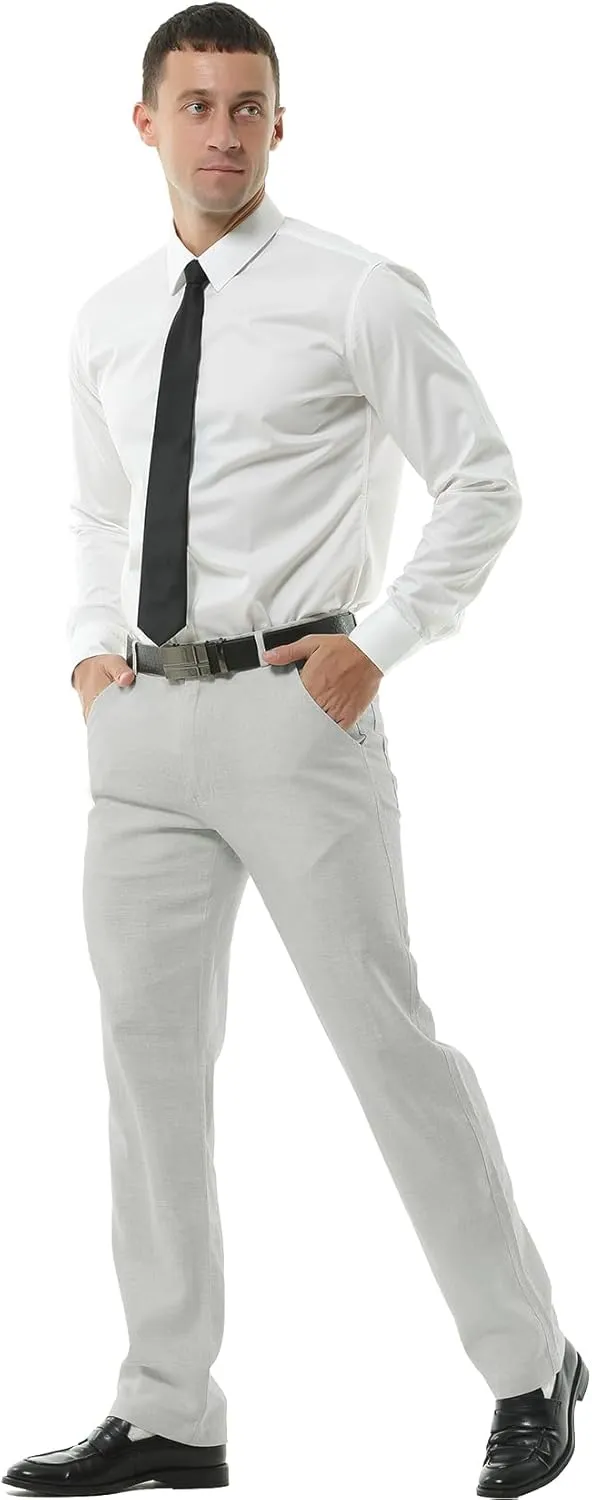 Hoerev Mens Summer Linen Casual Trousers, Casual Pants - Stylish Comfort for Every Occasion