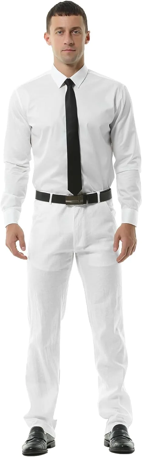 Hoerev Mens Summer Linen Casual Trousers, Casual Pants - Stylish Comfort for Every Occasion